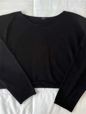 Brandy Melville Black Off-the-Shoulder Sweater